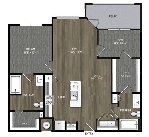 floor plan of 1122 sierra madre a 1122
